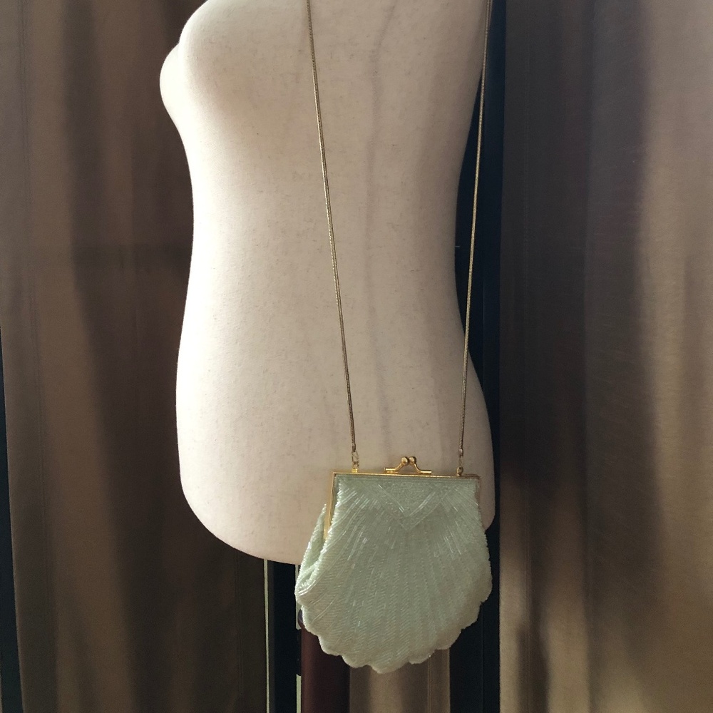 Valerie Stevens Lime Handmade Beaded Dress Purse - Picture 8 of 8